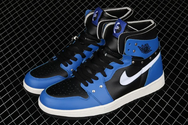 All categories Air Jordan Jordan series basketball shoes Air Jordan 1 High Z version Air Jordan 1 Zoom Comfort SE "Hyper Royal" AJ1 Joe 1 metal rivets black and blue CZ1360-401
